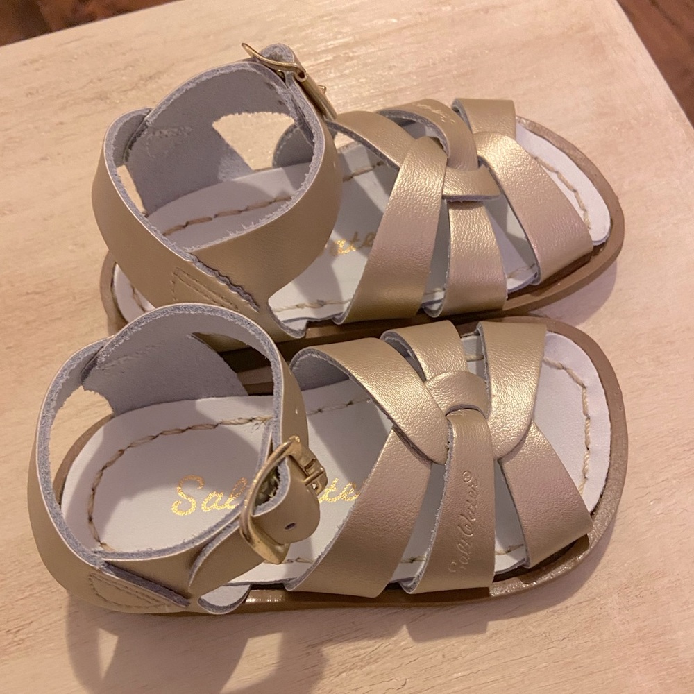 Gold Saltwater Sandals